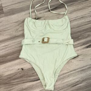 NWOT Revel Rey Kate One Piece Jade Green Swimsuit - MEDIUM